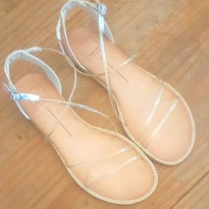 NWOB - Dolce Vita Clear Strappy Flat Sandal - 9 M